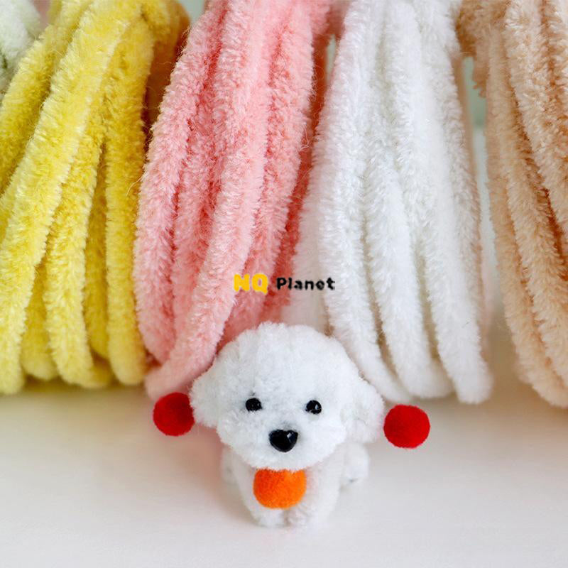 NQ Planet Handwork 9mm Wool Pipe Cleaner For Making Miniature Animals 30 Pieces Free Shipping