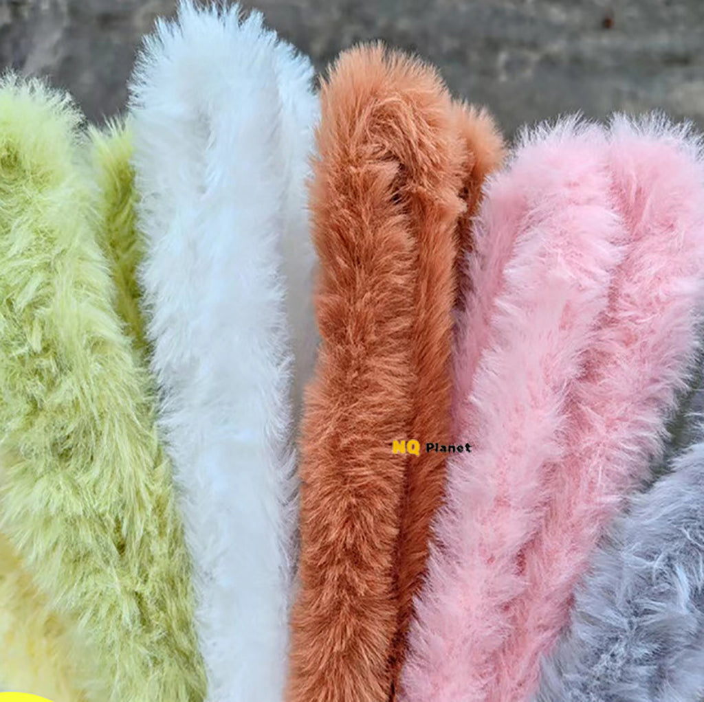 NQ Planet Handwork 20mm Faux Rabbit Fur Pipe Cleaner For Making Animal Dolls 30 Pieces Free Shipping