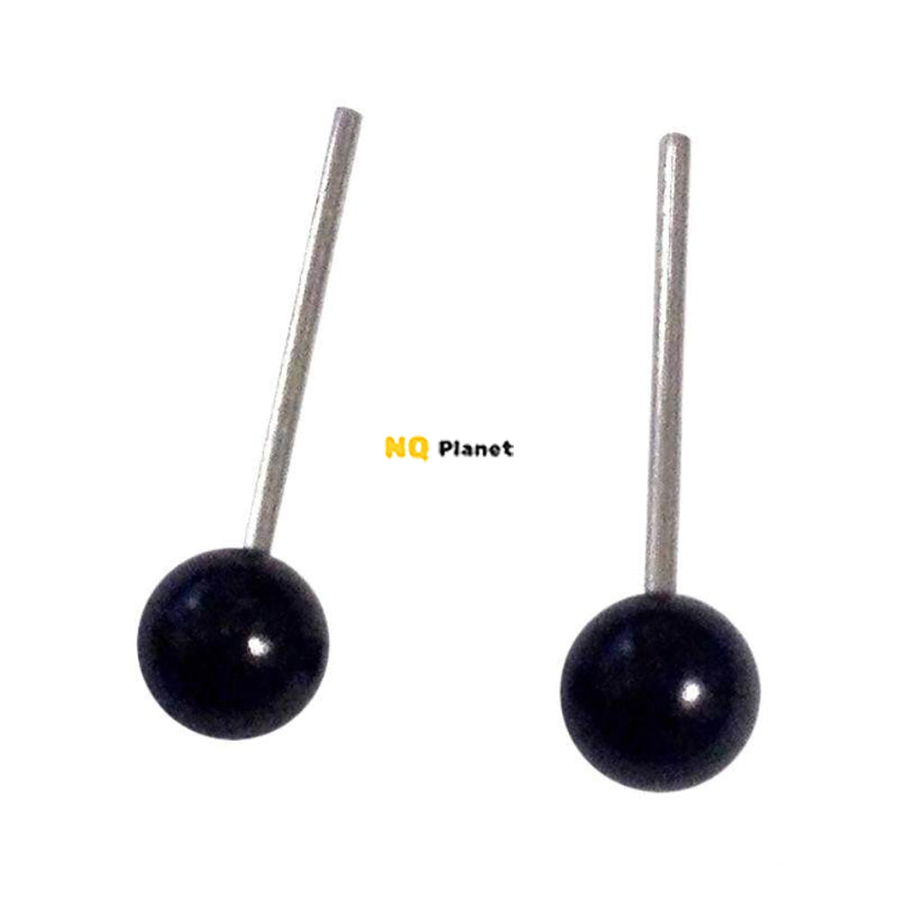NQ Planet DIY Eyes 4mm/5mm/6mm Black Beans Needle Type Glass Eyes Balls Doll Eyeballs