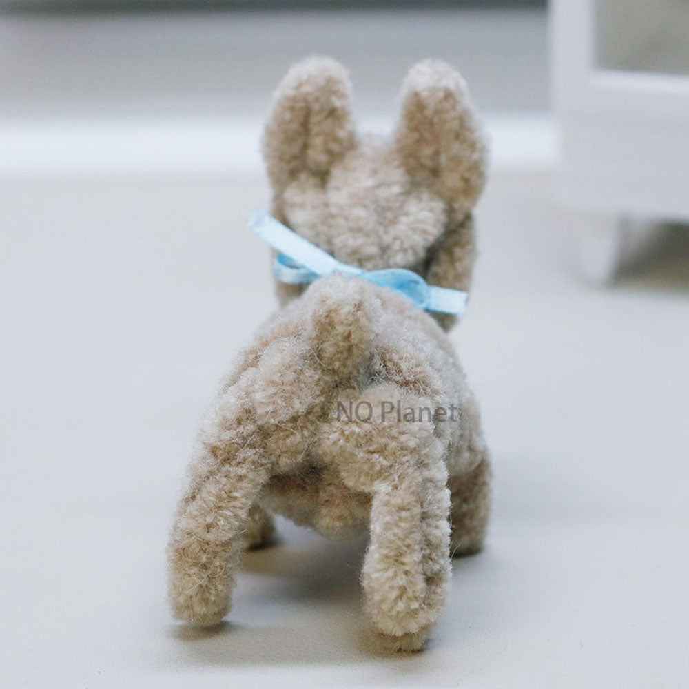 NQ Planet Miniature French Bulldog Making with 6mm Wool Pipe Cleaner Ready To Ship