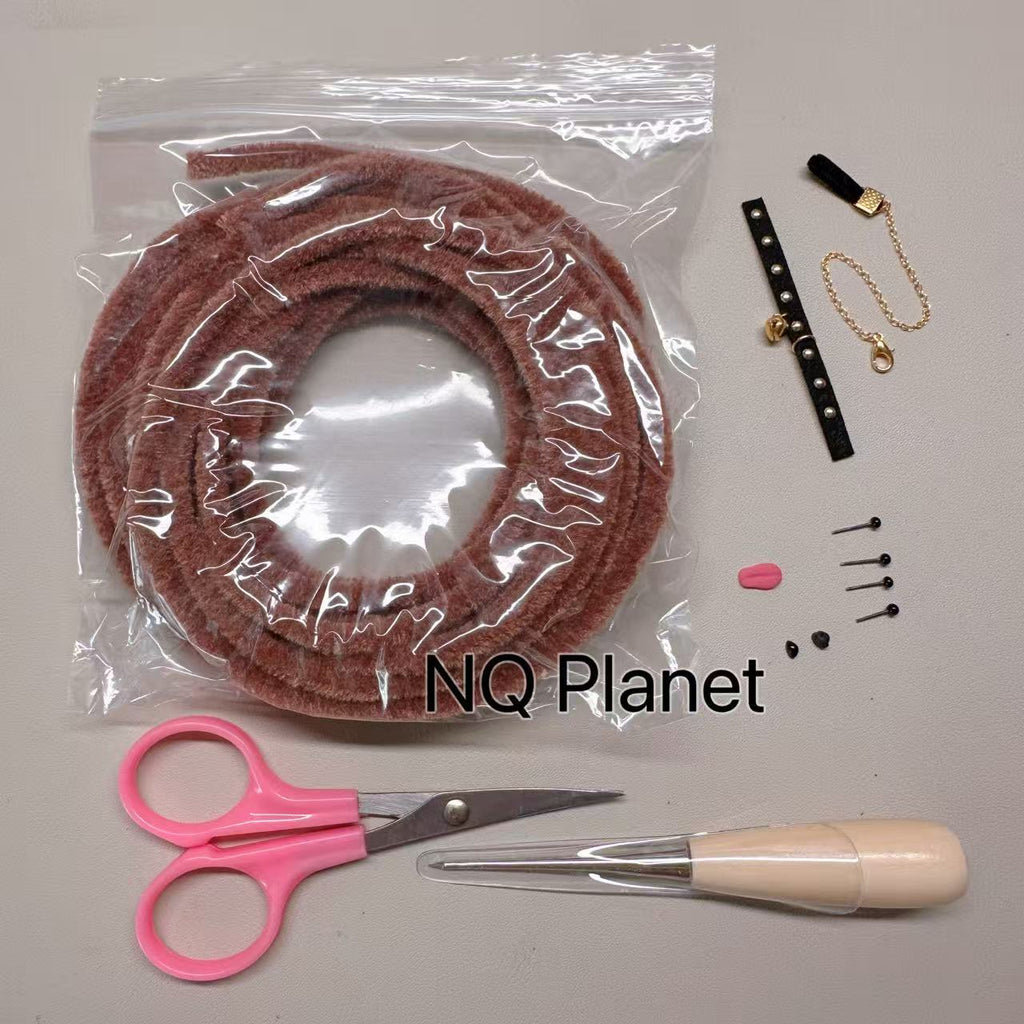 Wool Pipe Cleaners 6mm Craft kits for Making 2-3 Poodle Dogs and Comes with Video Tutorials.